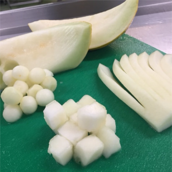 fanned-balled-diced-honeydew-melon